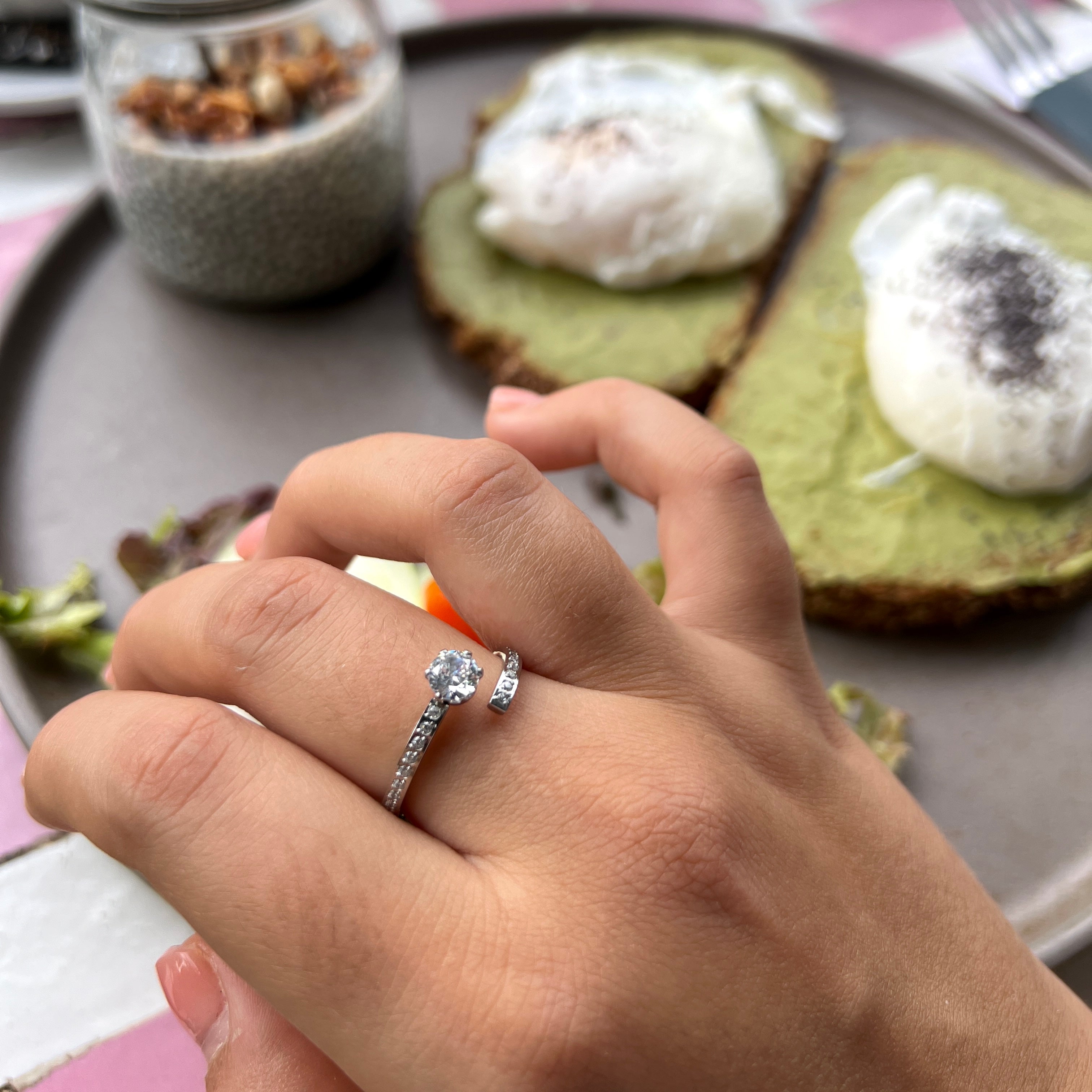 Bague Rêve argentée